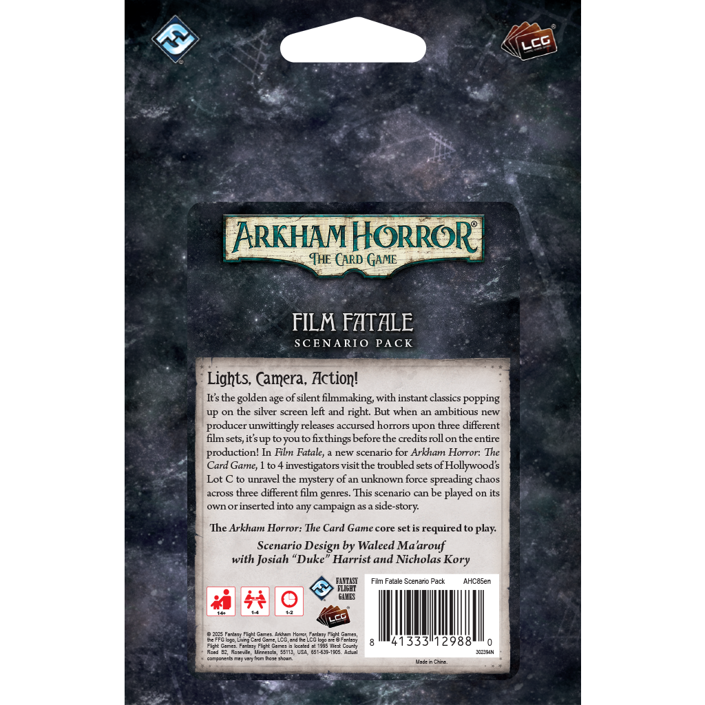 Arkham Horror: TCG - Film Fatale Scenario Pack