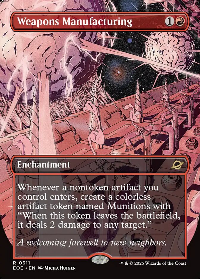 Weapons Manufacturing Borderless - MTG Edge of Eternities 311 NM