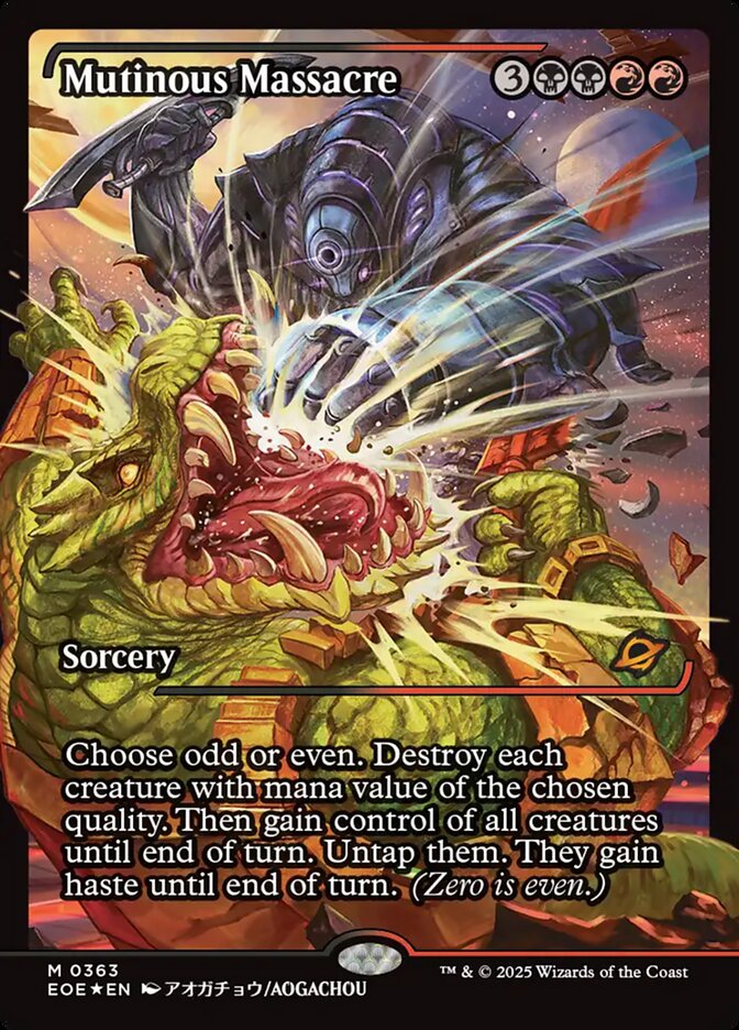 Mutinous Massacre Foil - MTG Edge of Eternities 363 NM