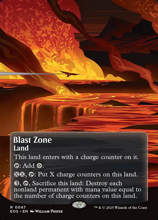 Blast Zone Borderless - MTG Edge of Eternities: Stellar Sights 47 NM