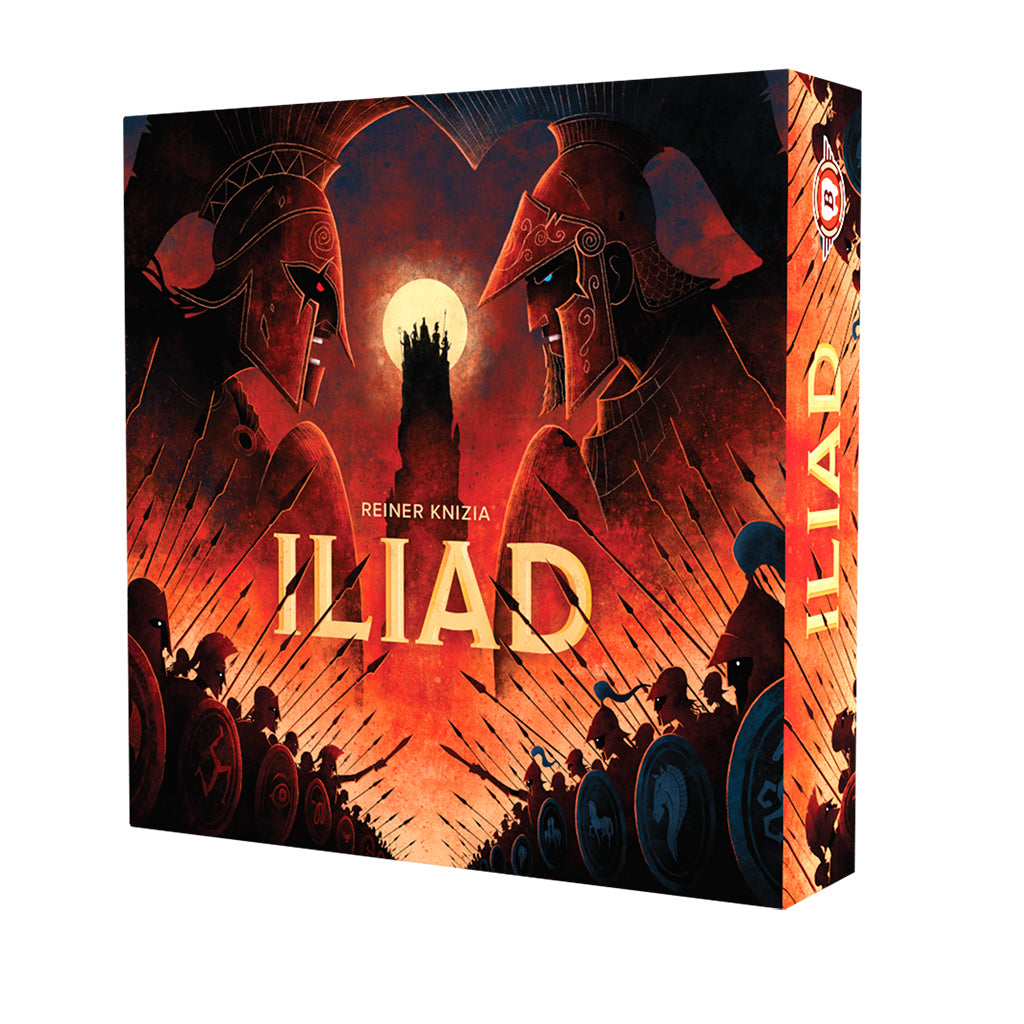 Iliad board game cards and tokens for 2-player strategy