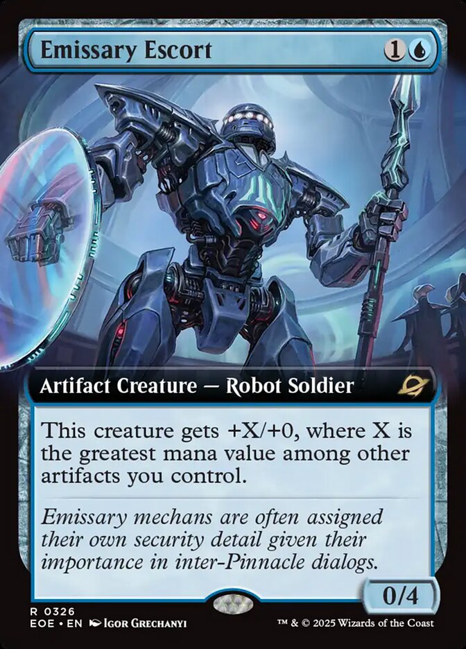 Emissary Escort Extended Art - MTG Edge of Eternities 326 NM