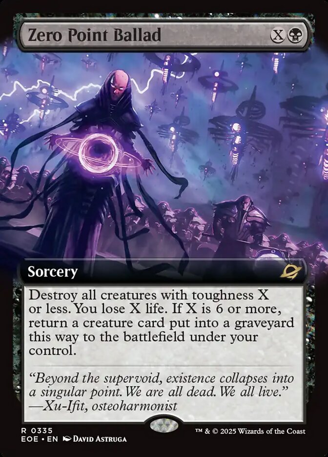 Zero Point Ballad Extended Art - MTG Edge of Eternities 335 NM