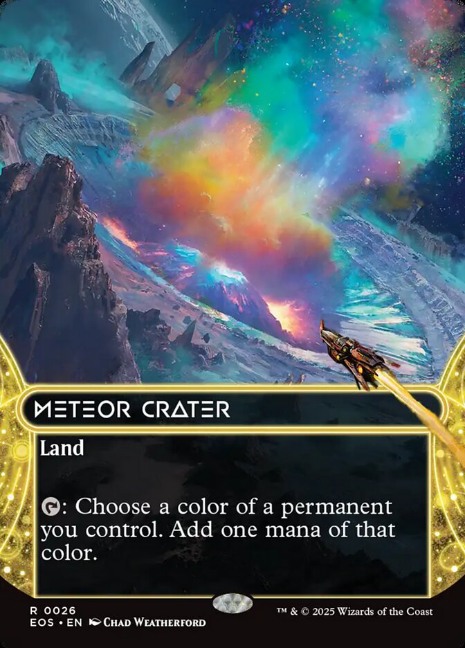 Meteor Crater Borderless - MTG Edge of Eternities: Stellar Sights 26 NM