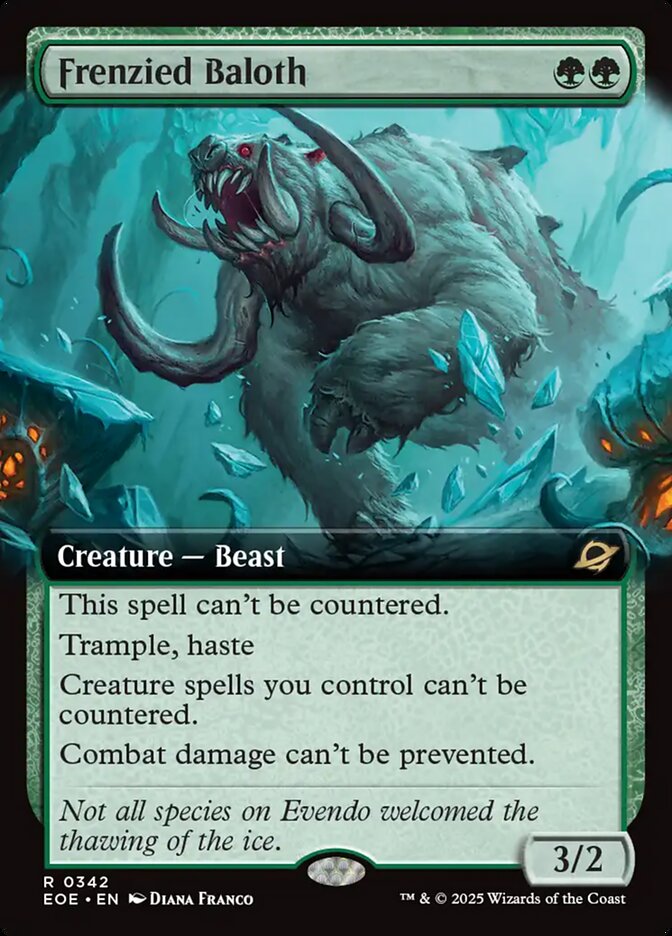 Frenzied Baloth Extended Art - MTG Edge of Eternities 342 NM
