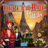 Ticket to Ride Paris board game box cover with Parisian landmarks