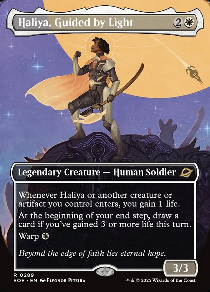 Haliya, Guided by Light Borderless - MTG Edge of Eternities 289 NM