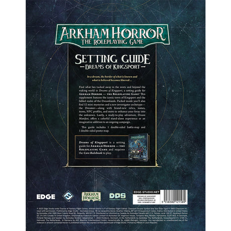 Arkham Horror RPG - Dreams of Kingsport character sheets and game components