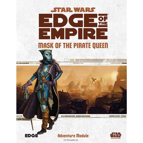 Star Wars - Edge of the Empire: Mask of the Pirate Queen RPG showing additional adventure materials
