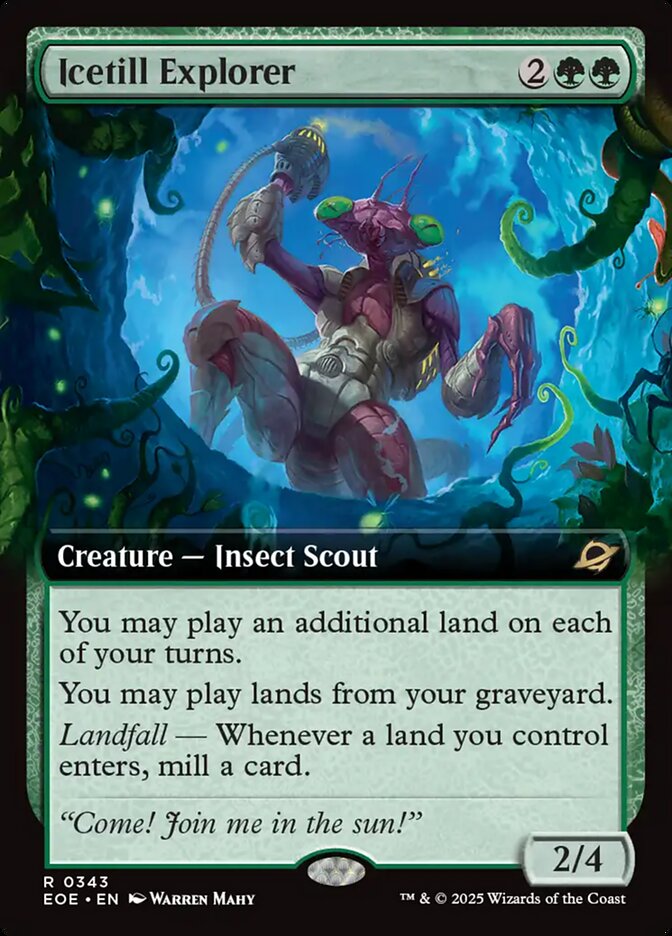 Icetill Explorer Extended Art - MTG Edge of Eternities 343 NM