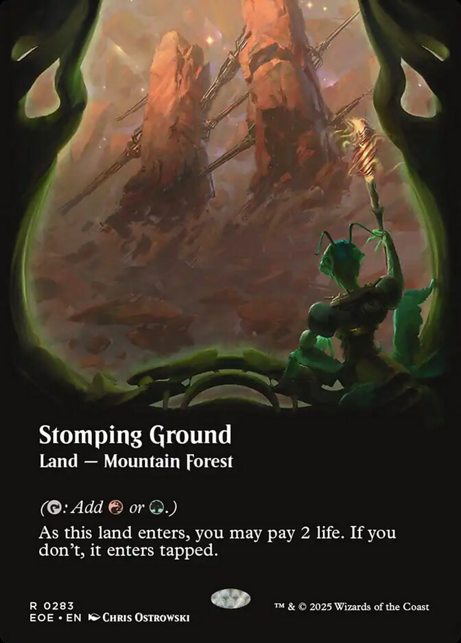 Stomping Ground Borderless - MTG Edge of Eternities 283 NM