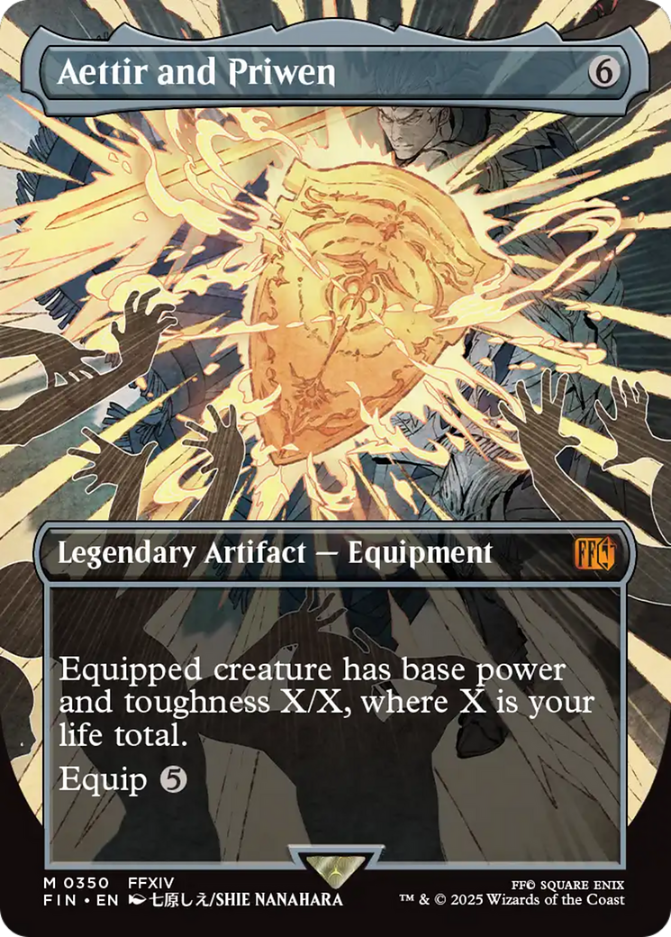Aettir and Priwen Borderless FOIL - MTG Final Fantasy 350 NM