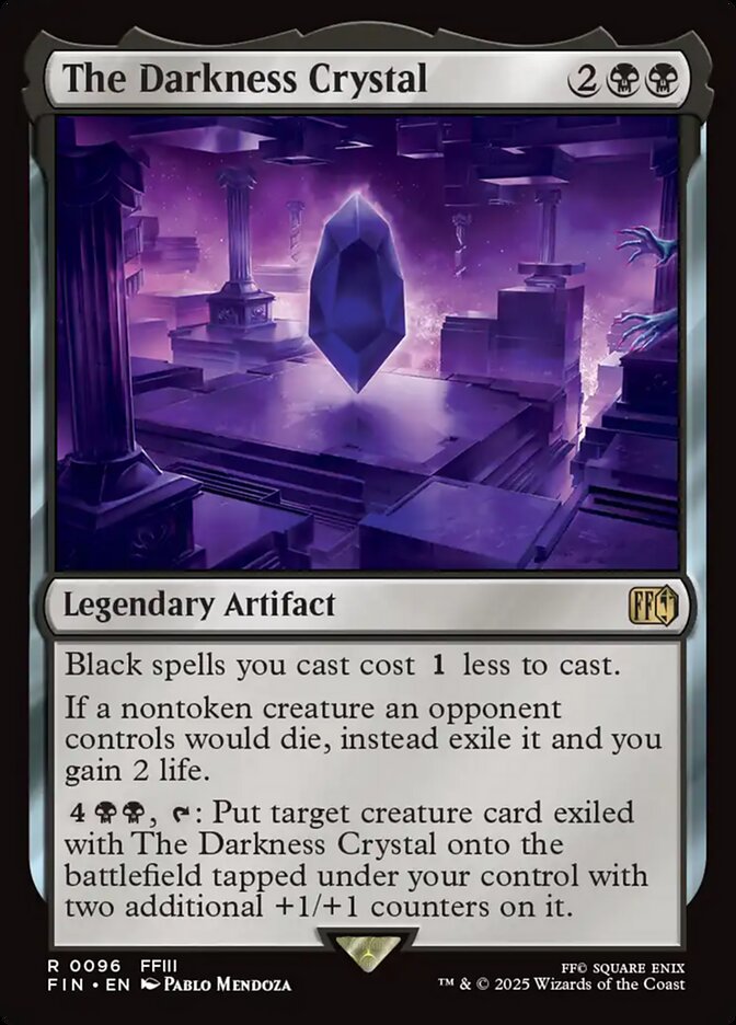 The Darkness Crystal FOIL - MTG Final Fantasy 096 NM