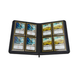 Zip-Up Album 8-Pocket Black open display