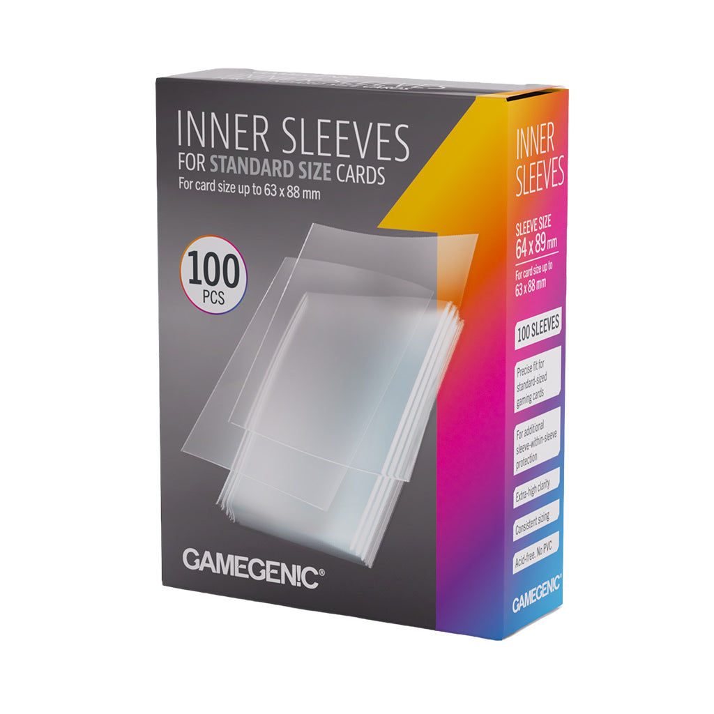 Inner Sleeves 64x89 front of packaging showing 100-count inner sleeves