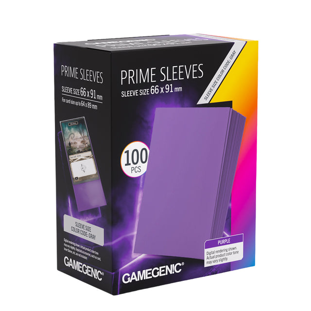 Prime Sleeves Purple Standard Card Game 66x91 | Elderwoods