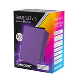 Prime Sleeves Purple Standard Card Game 66x91 front packaging view
