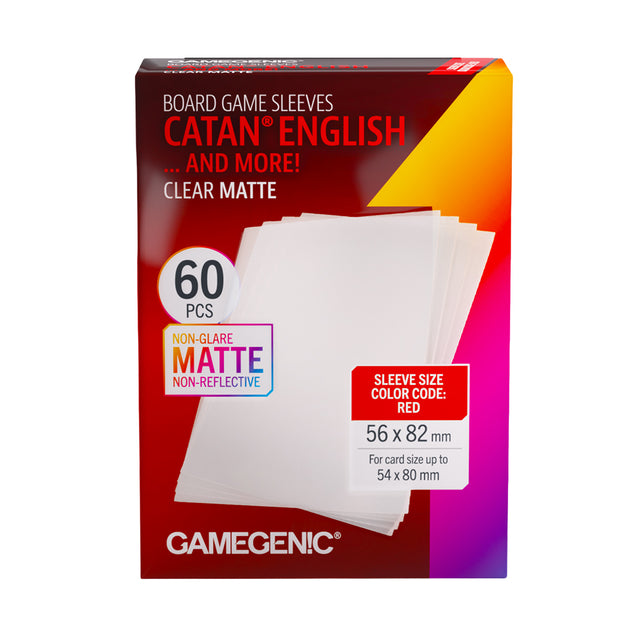 CATAN English Board Game Sleeves Clear Matte | Elderwoods