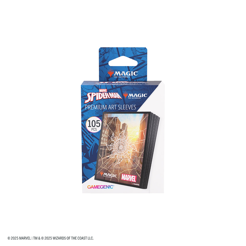 MTG: Marvel's Spider-Man Premium Art Sleeves - Spider-Man - Plains (Pre-Order)
