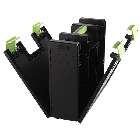Game Castle - Black / Green card storage capacity