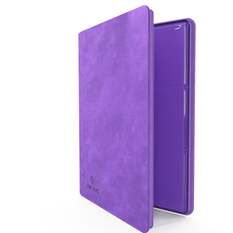Zip-Up Album 18-Pocket Purple card storage pages