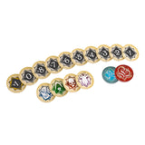 Arkham Horror TCG token bag flat base and colored foil logo detail