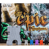 Tiny Epic Kingdoms Retail Base board game box cover with fantasy kingdom artwork