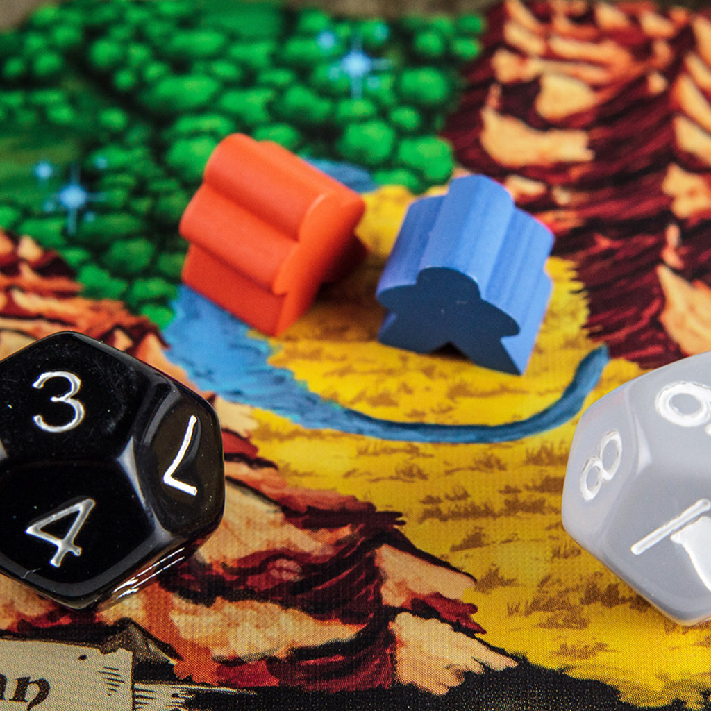 Tiny Epic Kingdoms Retail Base board game gameplay showing territory control mechanics