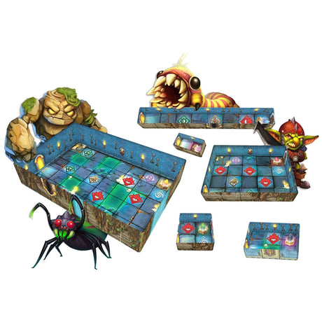  Tiny Epic Tactics Retail Base Game board game gameplay showing tactical combat setup