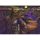  Tiny Epic Western Retail board game components including poker chips and cowboy meeples