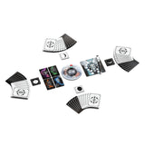 Lunar board game gameplay setup showing board layout and card arrangement