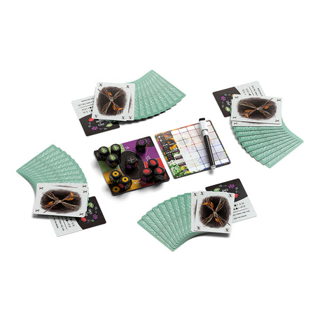 Mori board game box cover with forest and nature theme