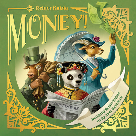 Money! board game components including money cards and game pieces