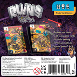 Ruins board game box cover with archaeological exploration artwork