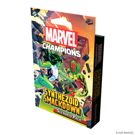 Marvel Champions: The Card Game - Synthezoid Smackdown Scenario Pack board game with expansion content and card layout