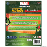 Marvel Champions: The Card Game - Synthezoid Smackdown Scenario Pack board game featuring character abilities and scenario details