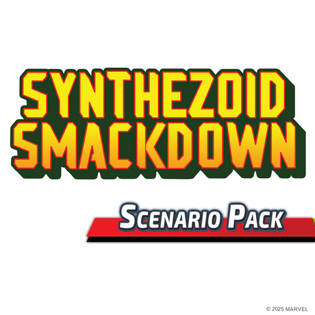 Marvel Champions: The Card Game - Synthezoid Smackdown Scenario Pack board game showing additional scenario components