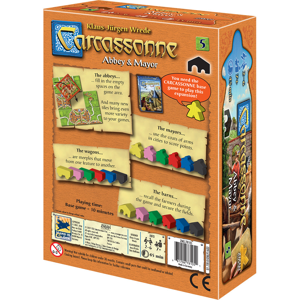 Carcassonne: Exp 5 Abbey & Mayor