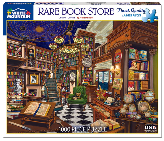 Rare Book Store - 1000 Piece Jigsaw Puzzle White Mountain