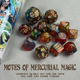 DCC Dice: Motes of Mercurial Magic (14 Dice Set)