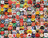 Beer Bottle Caps - 500 Piece Jigsaw Puzzle White Mountain