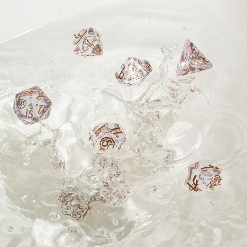 Dogs Dice Set Bubbles by Q-Workshop