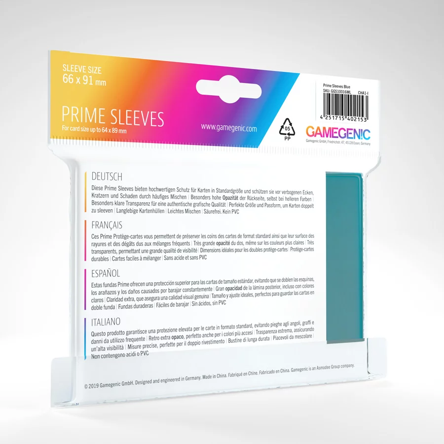 Gamegenic: Prime Sleeves Blue