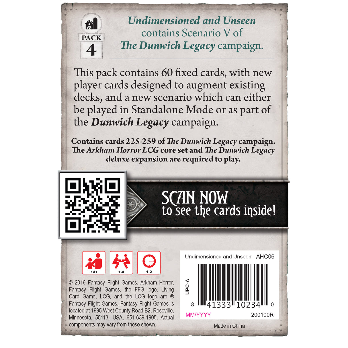 Arkham Horror: TCG - Undimensioned and Unseen