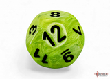 Chessex - Mega-Hedral Vortex Bright Green/Black 7-Die Set