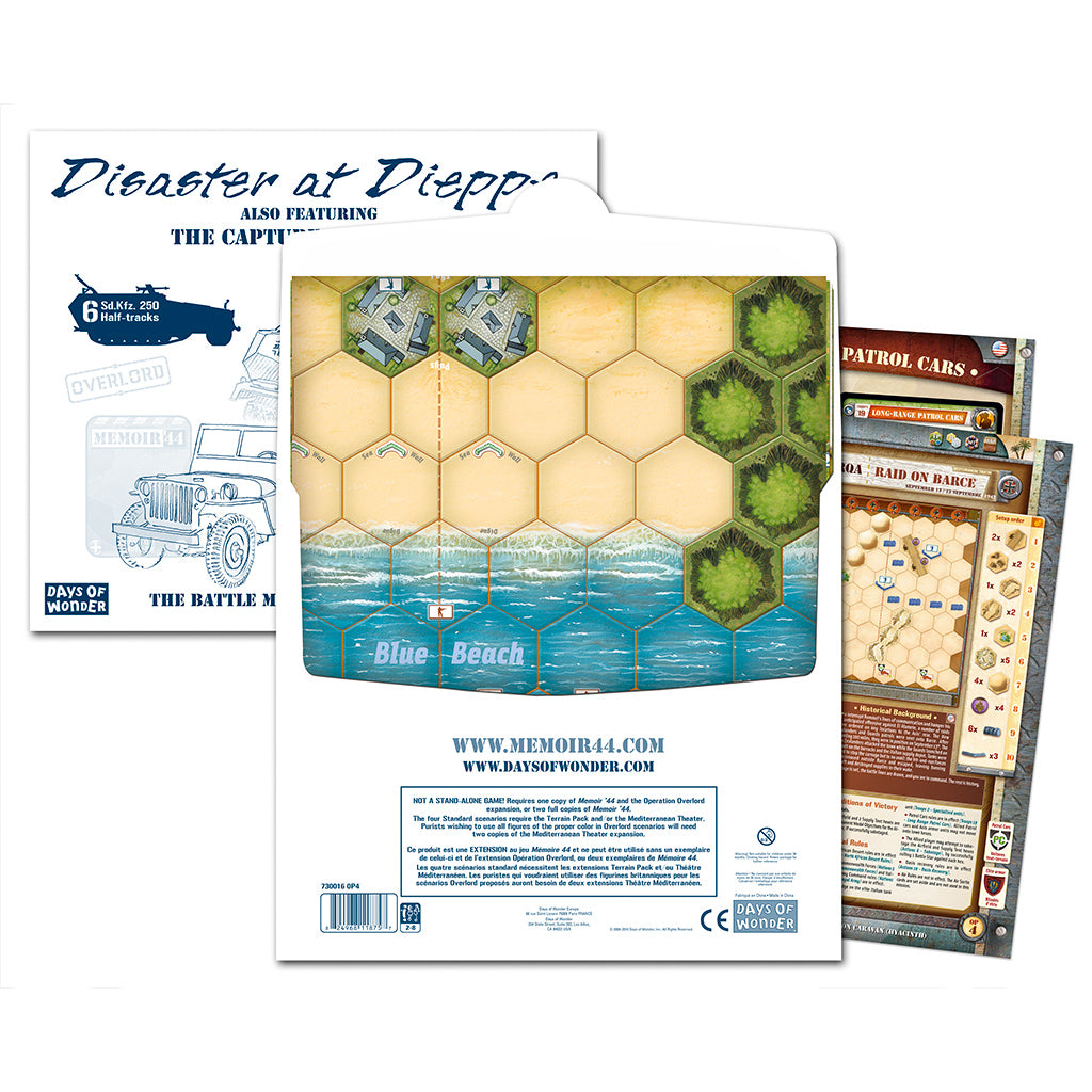 Memoir '44:  Disaster at Dieppe Battle Map