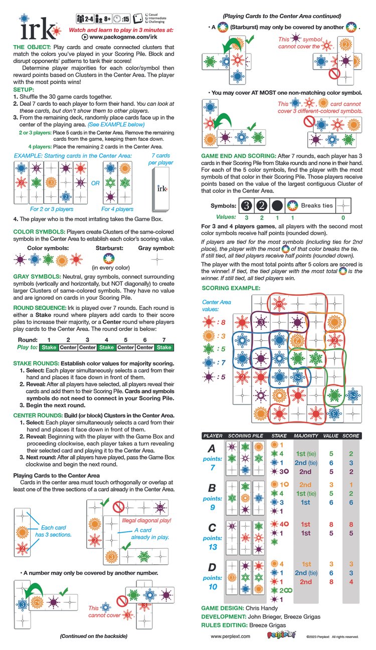 Pack O Game 3 - irk