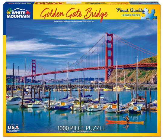 Golden Gate Bridge - 1000 Piece Jigsaw Puzzle White Mountain