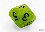 Chessex - Mega-Hedral Vortex Bright Green/Black 7-Die Set