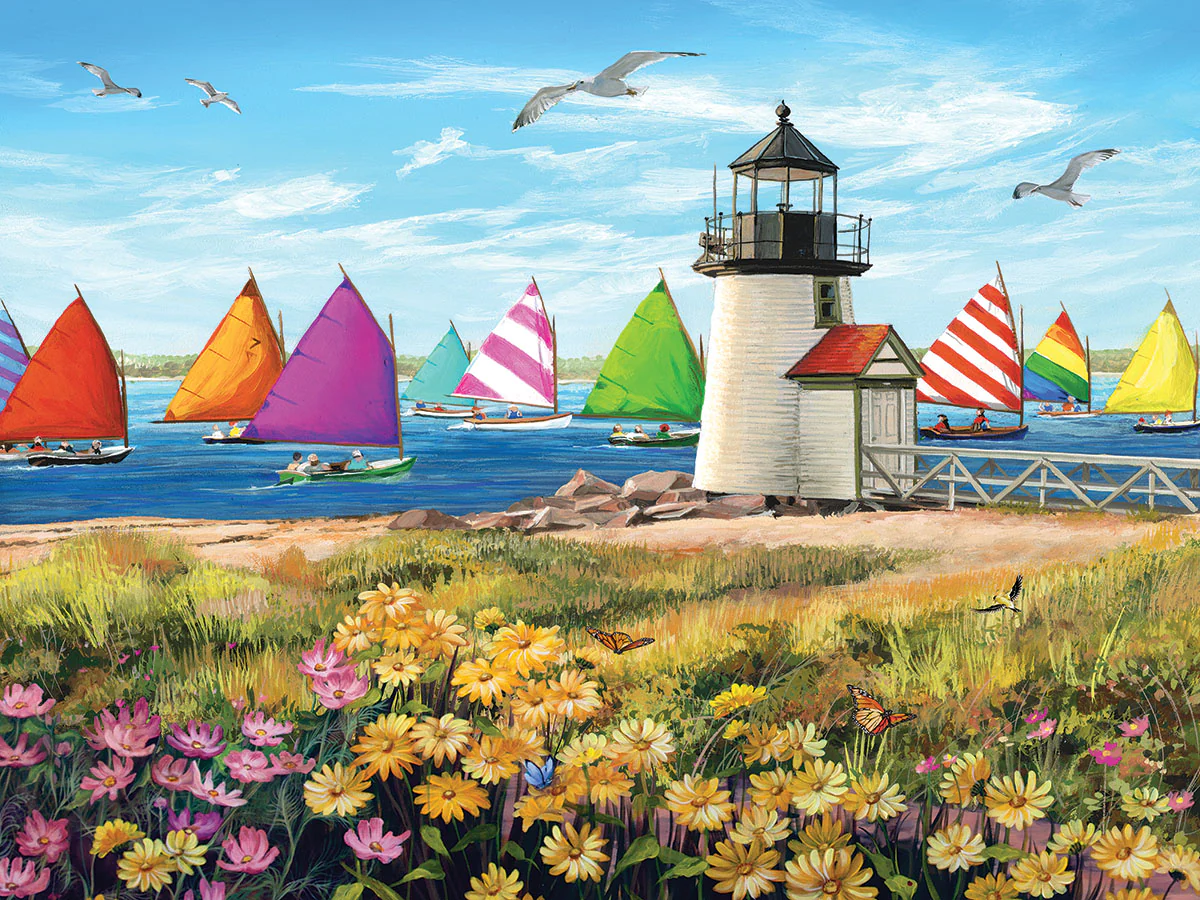 Rainbow Fleet - 500 Piece Jigsaw Puzzle White Mountain